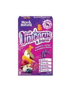 Nice & Natural Fruit Raspberry Orange 8 Pack 136G x 12