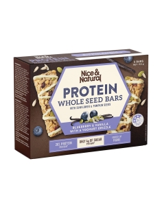 Nice & Natural Proteinriegel Blaubeere & Vanille 5er Pack...