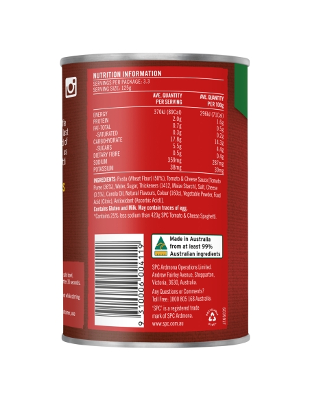 Spc Spaghetti réduit 420g x 1