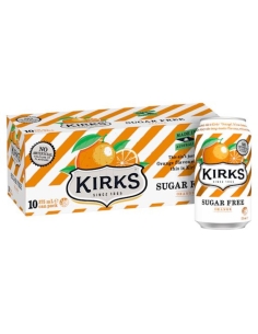 Kirks Naranja de azúcar libre de bebida suave puede 375ml...
