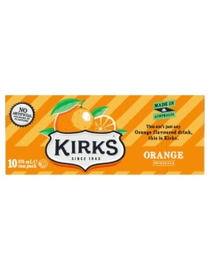 Kirks オレンジ ソフトドリンク 375ml x 20