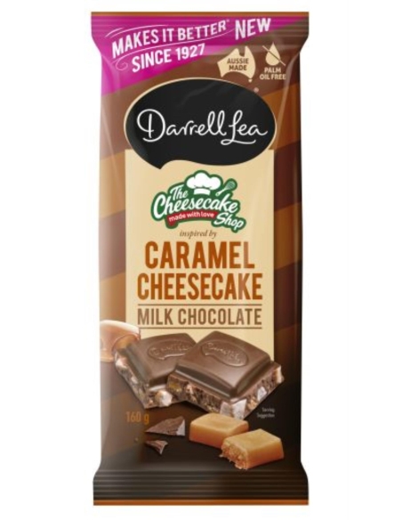 Darrell Lea Caramel Cheesecake Chocolate Block 160g x 17