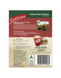 Continentale croutons, aardappel- en spekcup-a-soup, 2... 2
