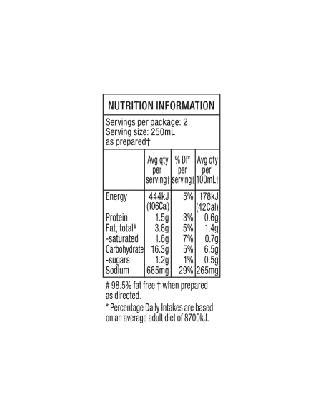 Continentale croutons, aardappel- en spekcup-a-soup, 2 porties, 50 g x 1