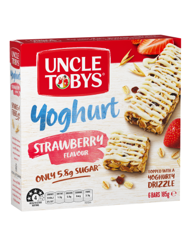 Uncle Toby Tops de iogurt Maduixa Muesli Bar...