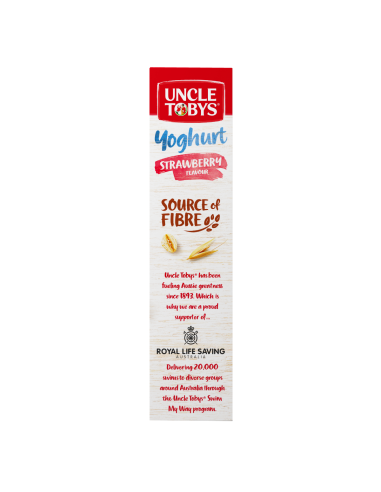 Uncle Toby ヨーグルトトップス ストロベリーミューズリーバー 185g x 1