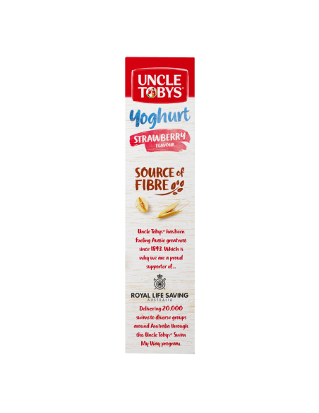 Uncle Toby Yogurt Tops Strawberry Muesli Bar 185g x 1