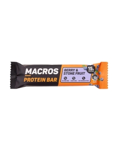 Macros Barretta di proteine di bacche 50g x 12
