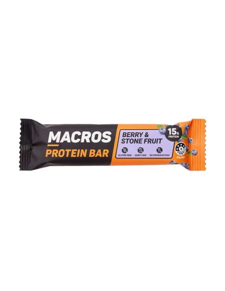 Macros Berry Protein Bar 50g x 12