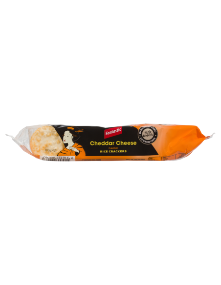 Fantastic Cracker di riso di formaggio di Cheddar 100g x 12