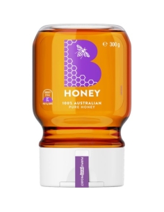 B Honey Australijski czysty ściskanie miodu 300g x 1