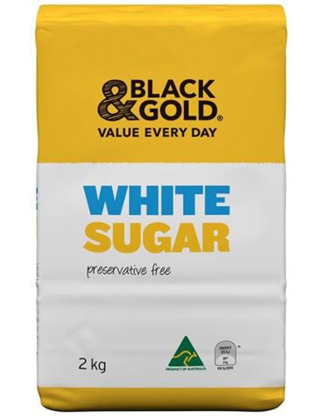 Black & Gold Sugar White 2kg x 1