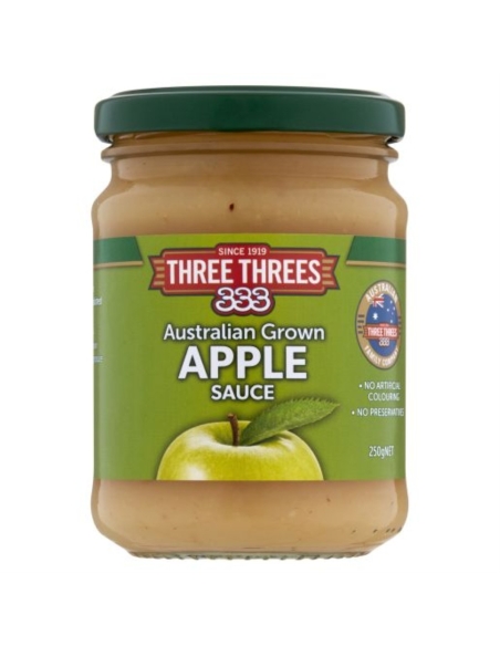 Three Threes Appelmoes 250gm x 1