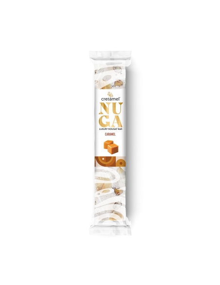 Cretamel Turrón de Lujo Nuga Caramelo 70g x 15
