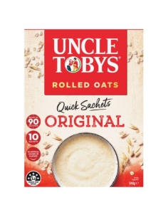 Uncle Toby Quick Oats Satchels Breakfast Cereal 10 Pack x 1