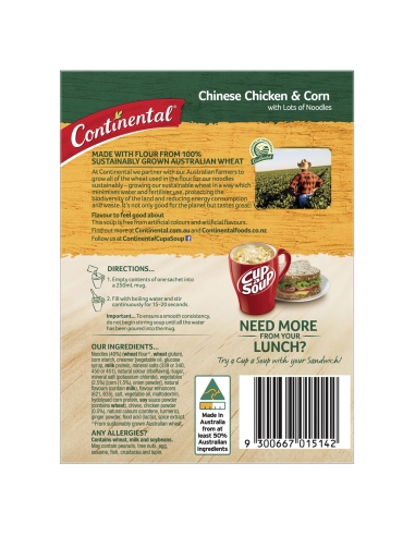 Soupe continentale chinoise au poulet et au...