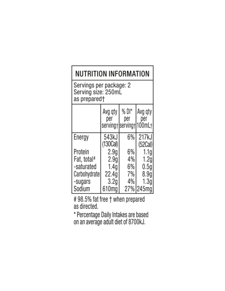 Continental Chinese Chicken & Corn Lots-a-noodles Soup 2 Serves 66g x 1