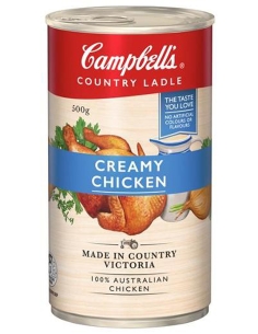 Campbell Soups Sopa cremosa de pollo Country Ladle 500 g x 1
