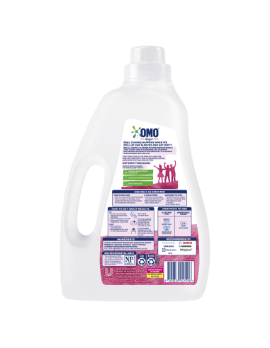 Omo Touch Of Comfort Laundry Liquid Front & Top...