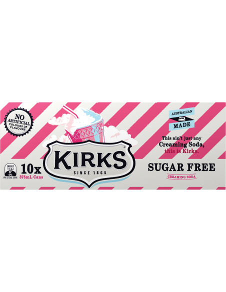 Kirks Sugar Free Creaming Soda 375m x 20