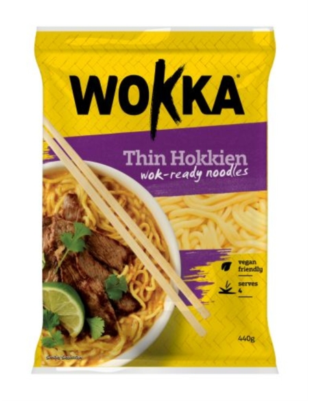 Wokka Noodle Nouilles Hokkien fines 440 g x 10