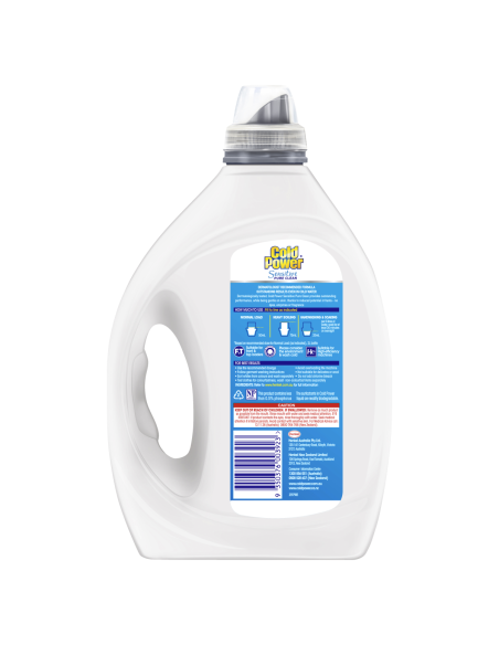 Cold Power Líquido para lavar ropa Sensitive Pure Clean, 2 litros x 4