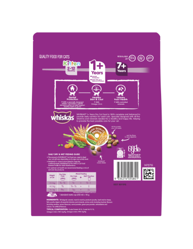 Whiskas Sardine & Prawn Adult Cat Food 800g x 1