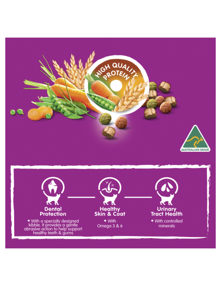 Whiskas Sardina & Alimento de gatos de adultos rosados 800g x 1