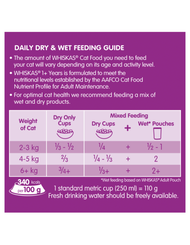 Whiskas SARDINA I GRAWN ADULT CAT FOOD 800G X 1