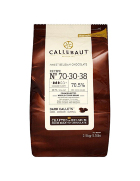 Callebaut 70% 黑巧克力卡莱特 2.5kg x 1