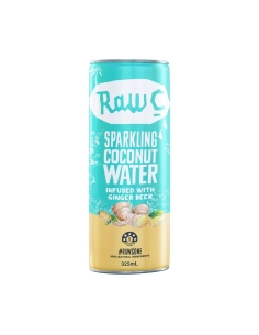 Raw C espumoso de agua de coco infundida con cerveza de jengibre 325ml x 24