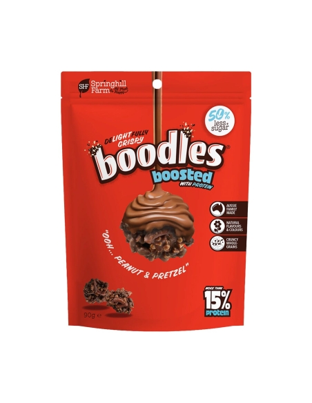 Springhill Farm Boodles Boosted Peanut & Pretzel 90g x 10