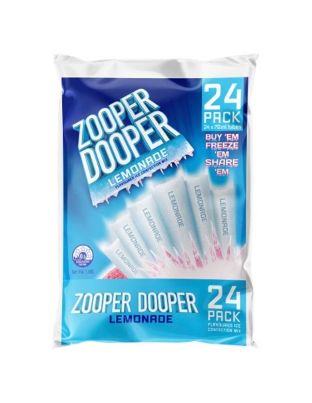 Zooper Dooper Lemonade Water Ice 24 Pack 70ml x 1