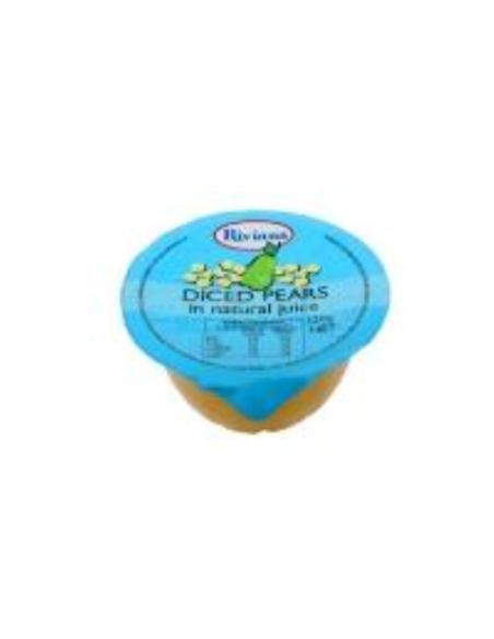 Riviana Pears Diced Cups In Natural Juice 120g x 12