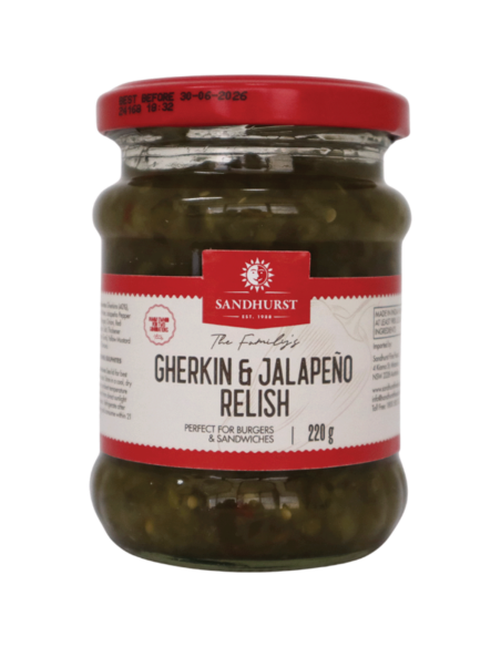 Sandhurst Jalapeno Gherkin Relish 220g x 1