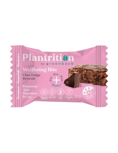 Plantrition Bite de bien-être Brownie Choc Fudge Brownie 30G x 12