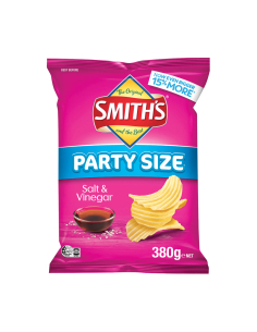 Smiths Salt And Vinegar 380g x 1