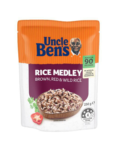 Uncle Bens 米＆谷物棕红色和野生混合泳250g x 6