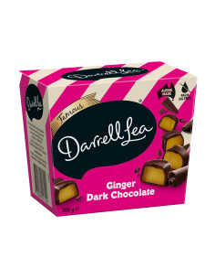 Darrell Lea Dark Chocolate Ginger 200G x 6