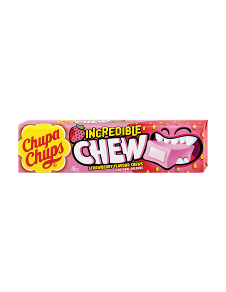 Chupa Chups Incredibile masticare fragola 45g x 20