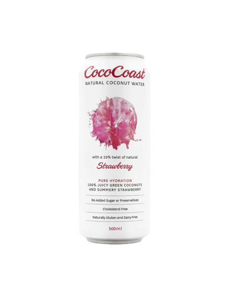 Coco Coast Acqua di cocco della fragola 500ml x 12