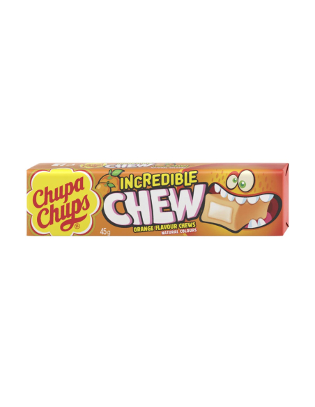 Chupa Chups Incredible Chew Orange 45G x 20