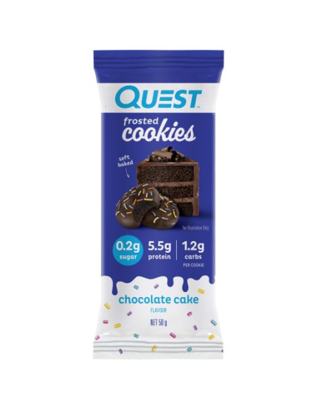Quest Chocolate Cake Frosted Cookies 50g x 8