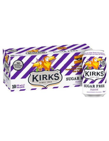 Kirks Zucchero libero Pasito 375ml x 10