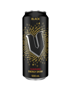V Guarana noir Energy Boissons 500ml x 12