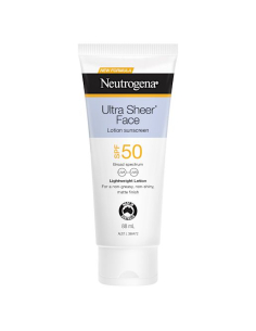 Neutrogena SPF50 + Face Lotion Ultra Sheer Sonnencreme 88ml x 1