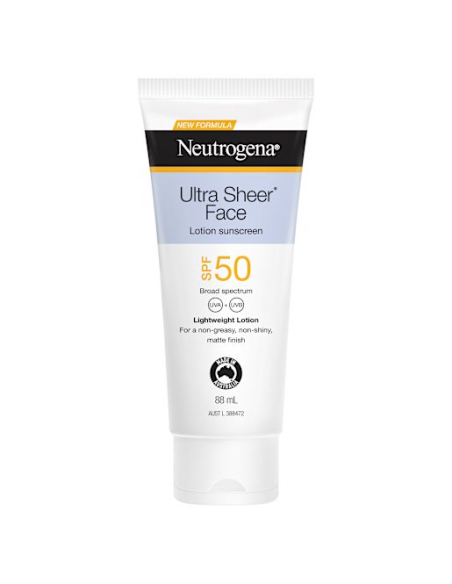 Neutrogena SPF50 + Lozione Face Lotion Ultra Sheer Sunscreen 88ml x 1