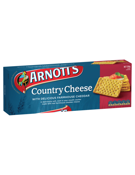 Arnotts Crackers Country Ser 250g x 1