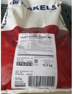 Bakels Donut Mix Yeast Raised 12.5kg x 1
