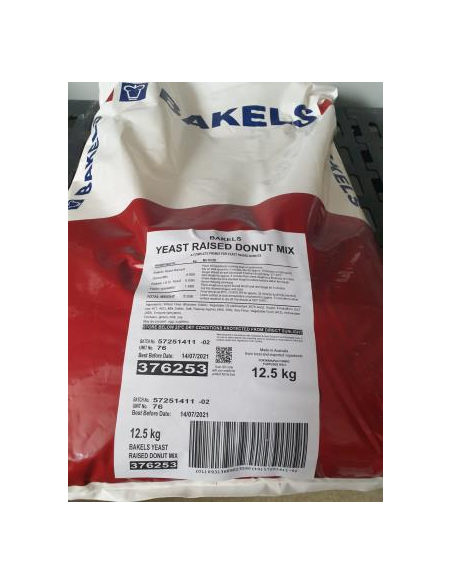 Bakels Donut Mix Yeast Raised 12.5kg x 1